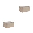thumbnail image 1 of relayinert Contenant de Rangement pour l'Organisation et Poignée en Corde Robuste Boîte de Rangement Pliable Beige 31*21*13 2Ensemble, 1 of 6