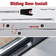 thumbnail image 4 of SECURITYMAN 2 in 1 Adjustable Door Security Bar &amp; Sliding Door Lock Bar - Constructed of High Grade Iron - Perfect for Apartment Security &amp; Home Protection - Chrome, 4 of 7
