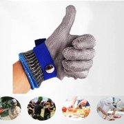 Iumwxz Nitrile Gloves Latex Gloves Cut Proof Stab Stainless Steel Gloves Metal Mesh Butcher Work Gloves Red Steel Wire Clearance Sales