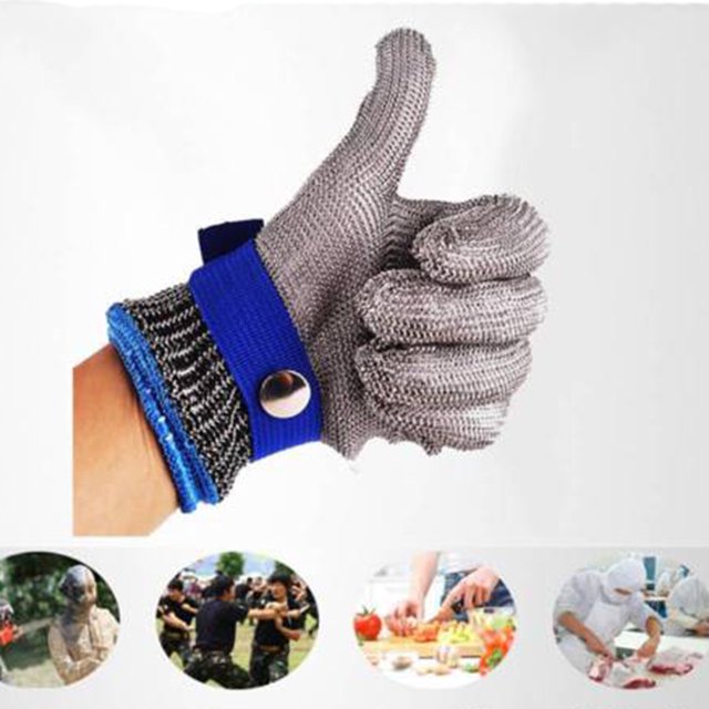 Vaidha Cut Proof Stab Stainless Steel Gloves Metal Mesh Butcher