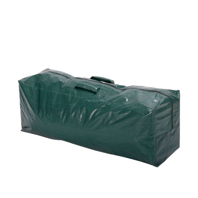 Home Heritage 57.5 x 15.5 x 21.5 Inch Plastic Christmas Tree Storage Bag, Green