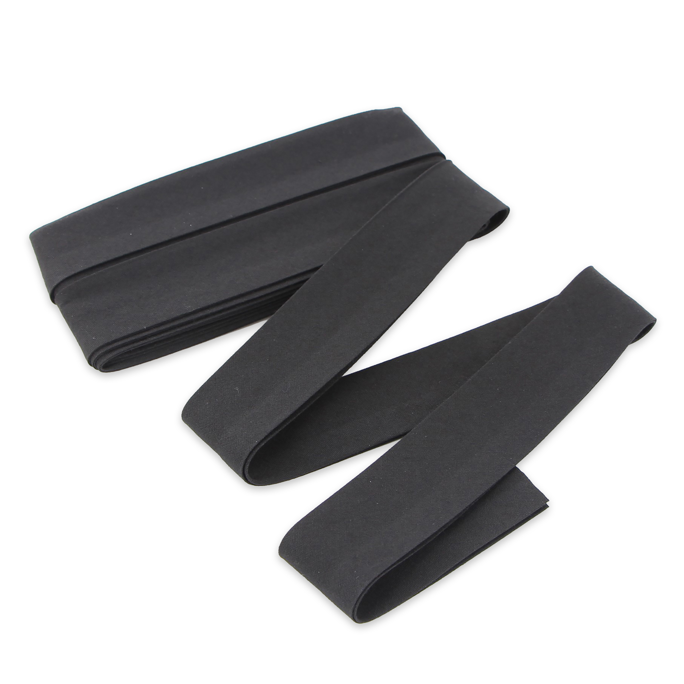 UNIQUE Quilt Binding Stone Blue 25 mm (0.98 in) × 2.75 m (1 in × 3 yd), Black