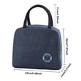thumbnail image 2 of Riforla Lunch Bag Insulated Lunch Box for Women Lunch Tote Bags with Front Pocket Reusable Thermal Cooler Bag Lunch Container for Women Men Work Picnic Lunch Bag Black One Size, 2 of 3