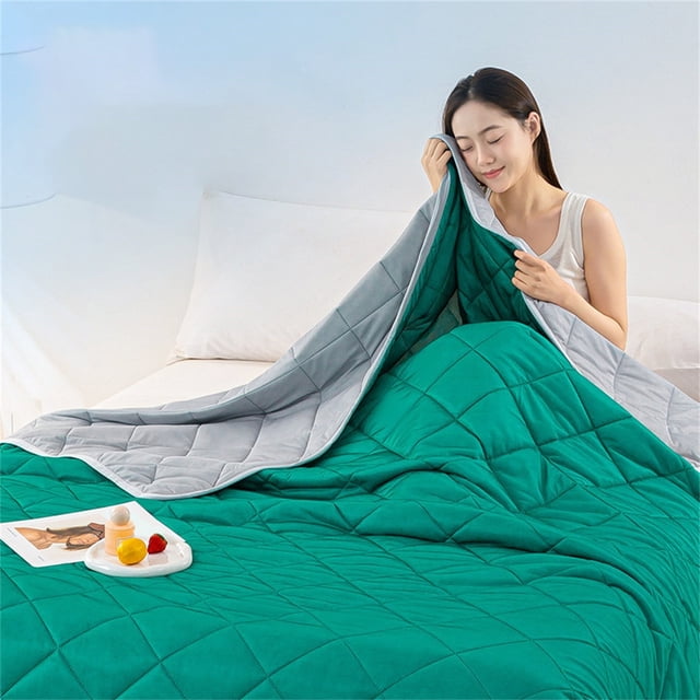 Polyester Blanket Heavy Blanket For Sleeping Perfect,Ice Blanket Summer Cooler Quilt For Hot Sleepers And Night Sweats Cooler Comforter Double Cold Effect Blanket Cooler Fiber Soft Machine Washable