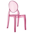thumbnail image 1 of Beaumont Lane Modern Polycarbonate Stackable Baby Chair in Transparent Pink, 1 of 31