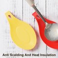 thumbnail image 3 of QualitChoice Silicone Spoon Rest Heat Resistant Teabag Tidy Holder Cooking Dish Home Yellow 1Set, 3 of 6