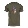 thumbnail image 1 of Gravity Trading T-Shirt à Manches Courtes de Gladiateur Américain - Olive - Petit, 1 of 1