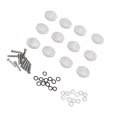 thumbnail image 1 of Machine Head Tuner Knobs, Scratch Resistance 12Pcs Glazed Guitar Tuning Pegs Buttons Sturdy Plastic  For Folk Guitars, 1 of 8