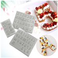 thumbnail image 2 of VogueV #01 Clearance Clearly Molds Silicone Molds for Resin Small Reverse Letters & Numbers Set Uppercase & Lowercase Epoxy Resin Casting Cake Mould Clear, 2 of 2