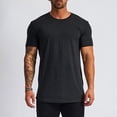 thumbnail image 3 of BOBOGOJP T-Shirts Graphiques pour Hommes à Encolure Dégagée, Manches Courtes, Hauts Ajustés (Noir, TTG), 3 of 4