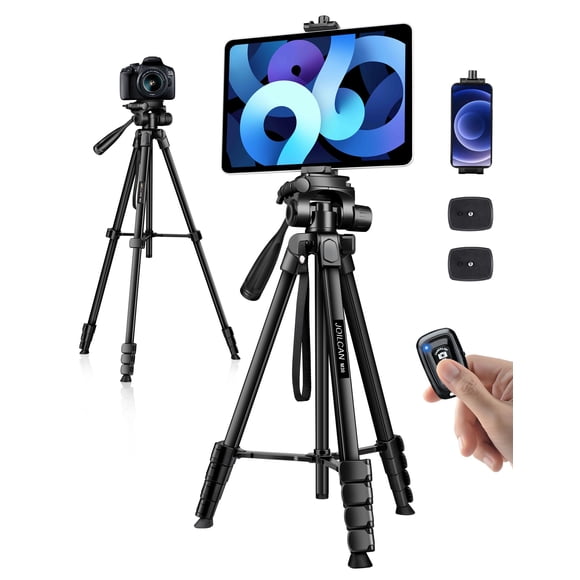 JOILCAN Phone Tripod Stand 68"" Tripod for iPad iPhone Tablet with Remote Universal Holder Carry Bag Travel Aluminum Tripod for Video Recording Photos Vlogging Compatible with iPad Pro iPhone Camera