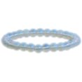 thumbnail image 1 of Angelstones Synthetic Opalite Moonstone Glass 6mm Round Beads Stretch Bracelet 6.5 Inch, 1 of 3