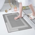 thumbnail image 4 of Product Category Carpet - Bath Mat with Non- Rubber Backing Highly Absorbent Diatomaceous Earth Bath Rug for Bathroom Flooring Suitable for Under Doors Universal Fit, 4 of 6