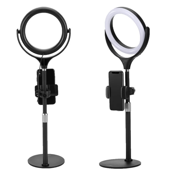 Ergopixel Desktop Tripod Stand with LED Ring Light - Black