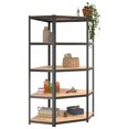 thumbnail image 2 of vidaXL 5-Layer Shelves 5 pcs Anthracite Steel&Engineered Wood, 2 of 5