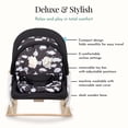 thumbnail image 2 of Dream On Me SleekSway Portable Rocker, Black White, 2 of 7