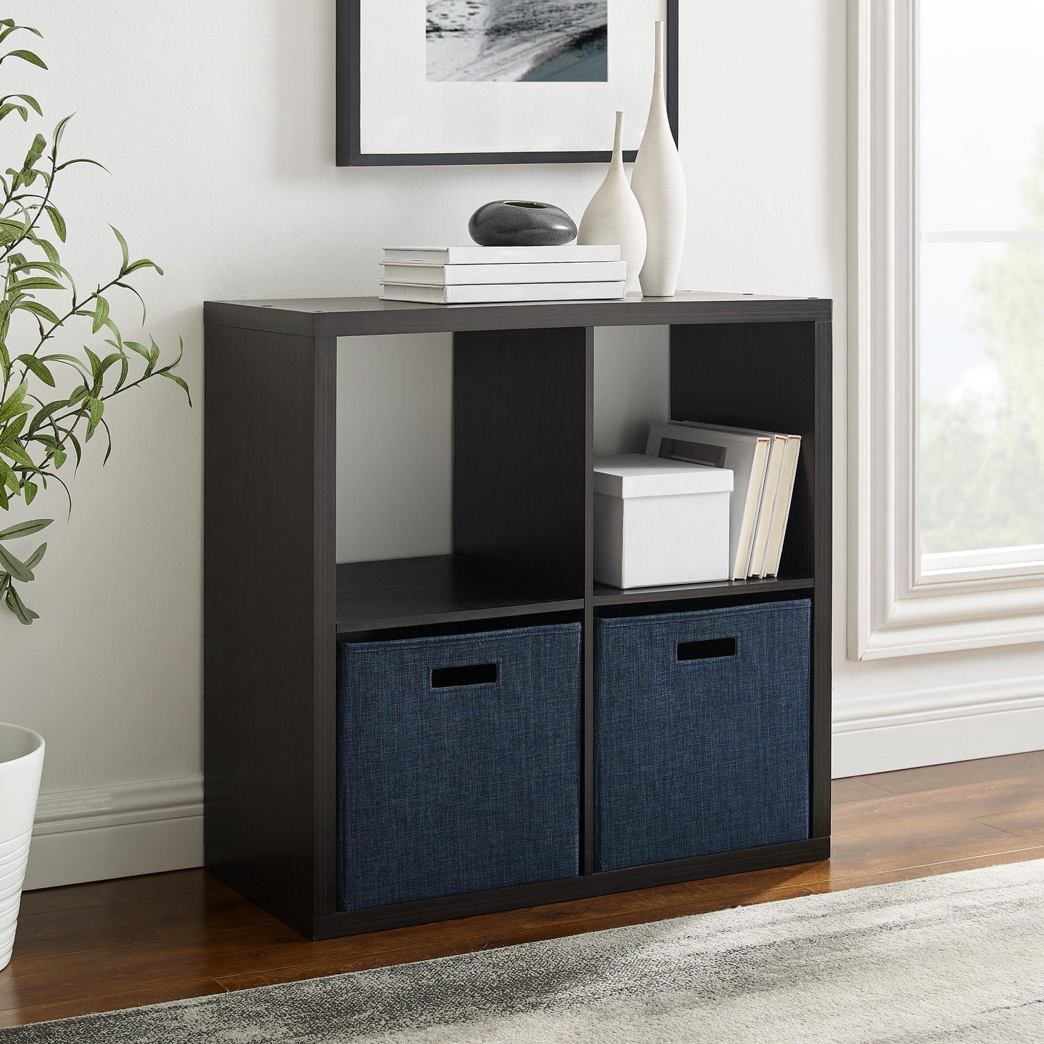 Gorham 4 Cubby Armoire de rangement en Espresso