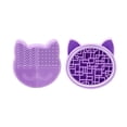 thumbnail image 3 of Silicon Brush Cleaning Pad Brush Cleaner Mat High Temperature Resistant Makeup Brush Holder Silicone Makeup Brush Scrubber Makeup Brush Cleaner Stand for Makeup Brush, 3 of 3