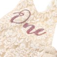 thumbnail image 4 of EYIIYE Baby Girls One-Piece Romper Lace Tutu Dress with One Letter Print, 4 of 8