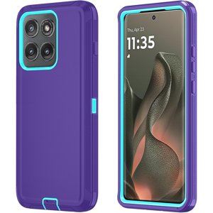 HCTian Coque téléphonique pour Motorola Moto Edge 5G 2025 Boîtier résistant aux chocs & Étanche à goutte 3-Layer Cover Phone Case pour Moto Edge 2025