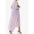 thumbnail image 4 of TheMogan Cardigan Ouvert à Manches Longues en Maille pour Femmes Mi-Mollet Caftan Transparent, 4 of 6