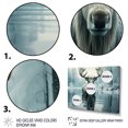 thumbnail image 3 of Designart moose Oversized framed wall art decor, Mooseframed wall art, Arctic Reflection of Blue Moose , Blue Modern Gold framed wall art, 40x30 inches Gold Frame, 3 of 5