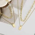 thumbnail image 2 of LYMAYTER Collier Pendentif Initiale en Or Collier Initiale Superposé en Or - Délicat, pour Femmes, 2 of 6