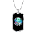 thumbnail image 1 of Camper Collier Poisson Océan Natation Collier Acier Inoxydable Ou 18k or Chien Tag 24" Chaîne, 1 of 8