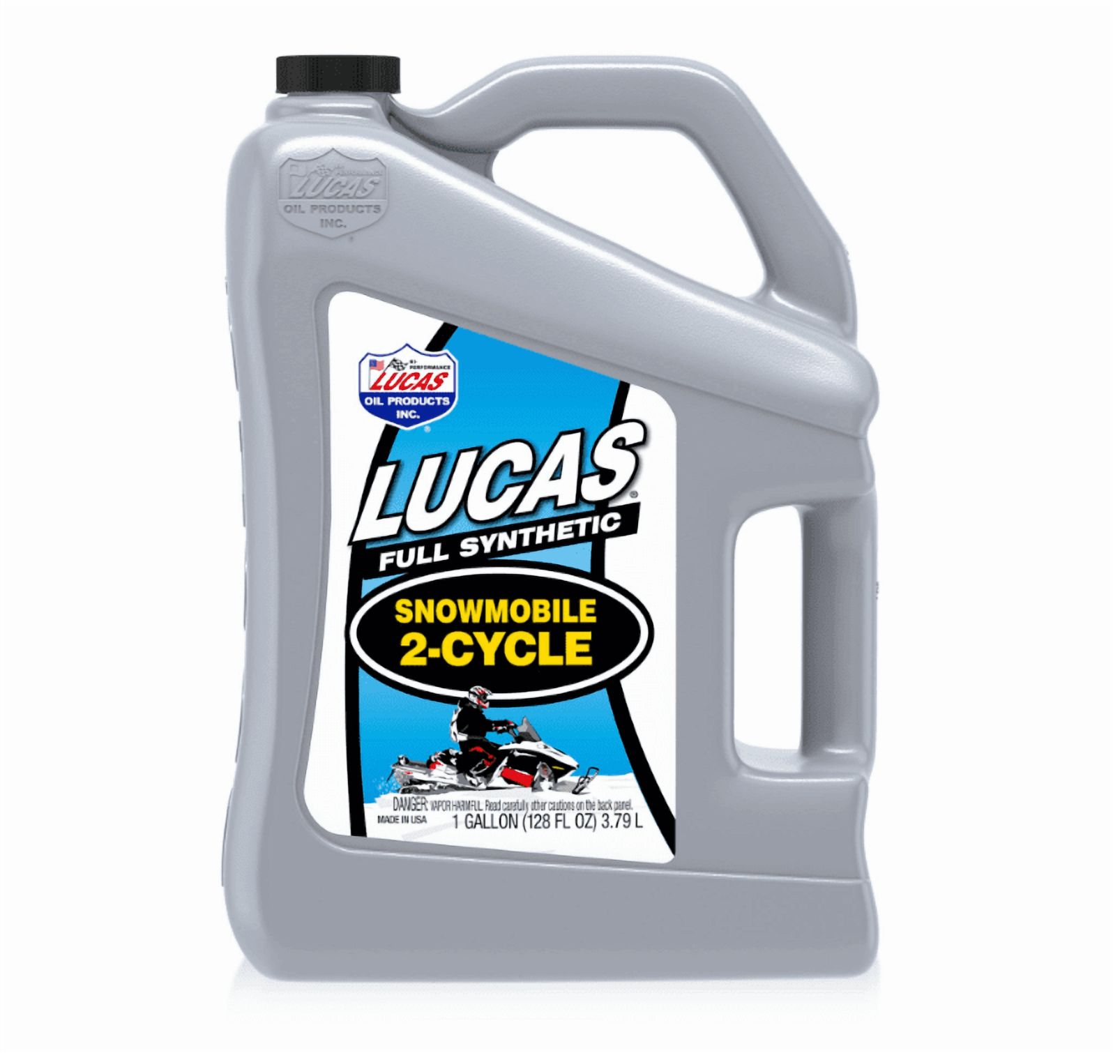 Lucas Oil Oil 10847 Synthetic 2-Cycle Snowmobile; 1 Gallon Jug; Single