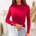 thumbnail image 2 of Pisexur Pull Col Roulé pour Femmes Couleur Unie Pulls Courts pour Femmes Tunique Pull Tricoté pour Femmes Décontracté Manches Longues Pulls d'Automne Pull Col Rond Hauts, 2 of 5