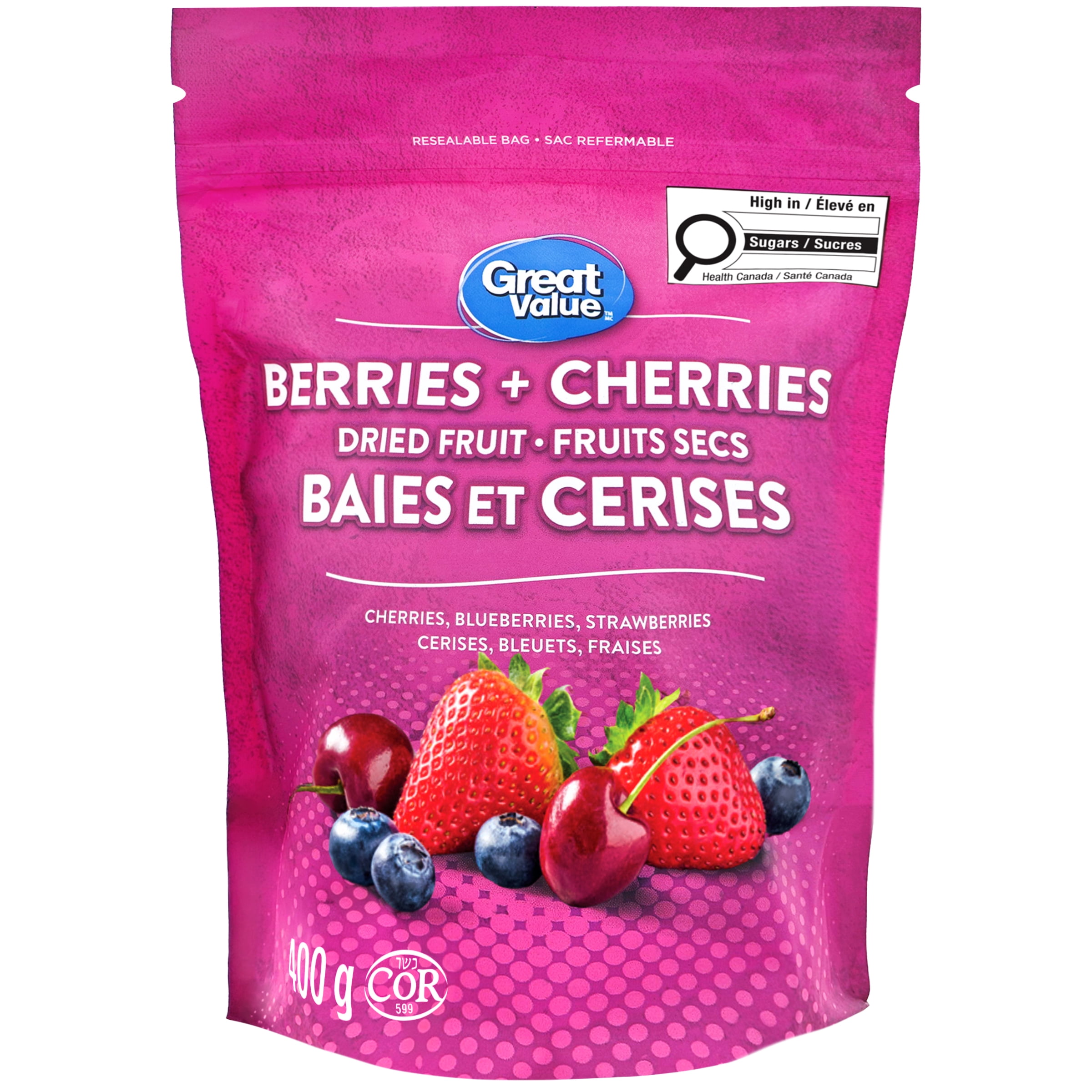 Great Value Berries Plus Cherries Dried Fruit