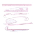thumbnail image 3 of French Curve Ruler Curve Rulers Tailors Ruler Sewing Tools for Pattern Maker 7pcs, 3 of 8