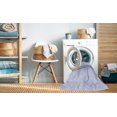 thumbnail image 2 of Ahgly Company Tapis d'Intérieur Lavable à la Machine, Carré, Transitionnel, Bleu Denim, Tapis de Zone, 6 Pieds Carré, 2 of 7