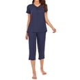 thumbnail image 2 of ziyahi Ensemble de Pyjama pour Femmes Sexy Col en V Haut Pantalon Modal, Bleu, m, 2 of 6
