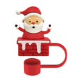 thumbnail image 1 of Couvercle de Paille de Noël Couvercle de Tasse 10mm Accessoire de Rouleau Réutilisable Bouchon de Paille Embout de Paille, 1 of 5