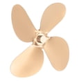 thumbnail image 3 of Lame de Ventilateur de Cheminée, Alliage d'Aluminium Conception Standard Meilleure Circulation d'Air Lame de Ventilateur de Poêle 4 Lames pour la Réparation Noir, Rouge, Or, Argent, Bronze, 3 of 8