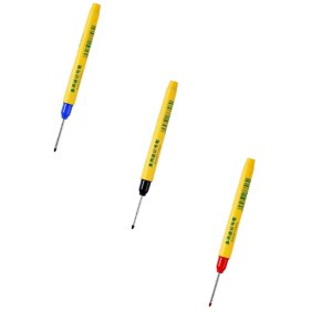 33mm Marqueur à pointe longue pour le marquage de travail du bois, stylo de construction industrielle à nez long, 3 Marqueurs