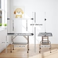 thumbnail image 3 of PawHut Table de Toilettage pour Chien Réglable avec 2 Élingues de Sécurité, Noir, 3 of 10