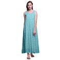 thumbnail image 1 of Bimba Robe de Nuit Maxi en Rayonne pour Femmes, Imprimée, Sans Manches, Robe de Nuit Maxi - TG, 1 of 5
