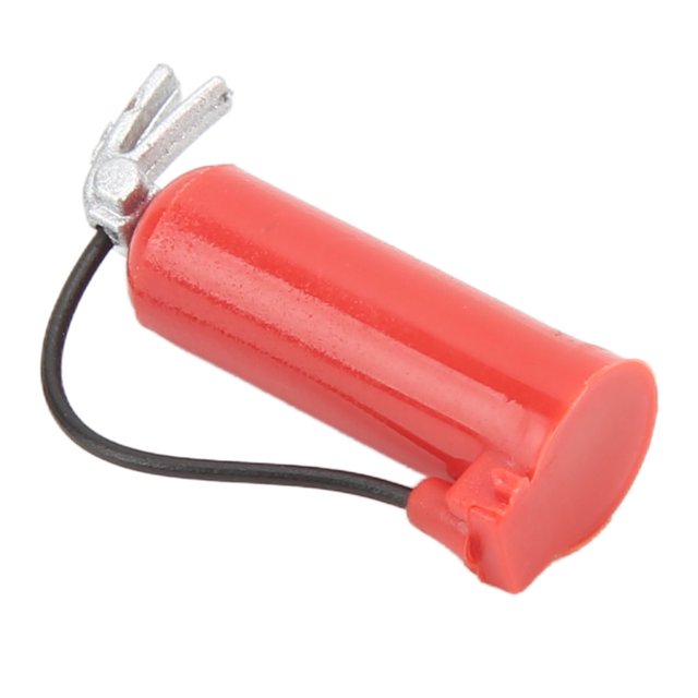 RC Extincteur, Simulation Mini Extincteur Décoration Plastique pour 1/18 Voitures 1/24 RC Rouge, Noir, Orange