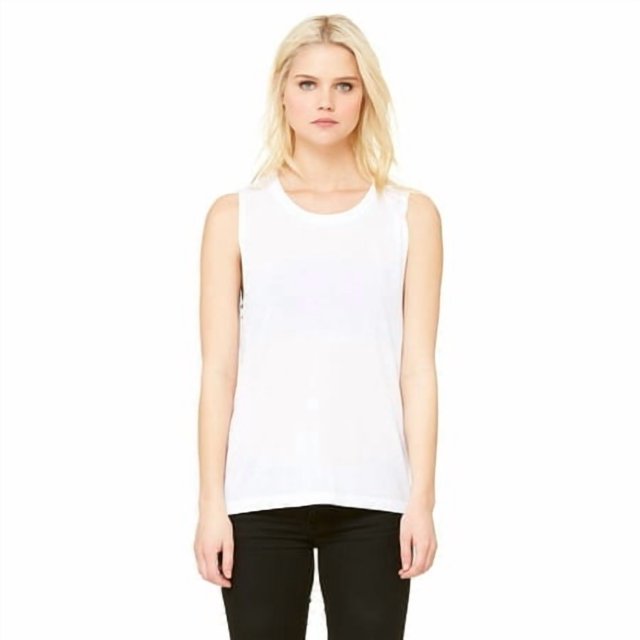 Bella + Canvas Débardeur Muscle Fluide pour Femmes, m, Blanc