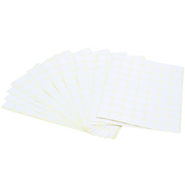 75 Pcs Autocollants Code Ronds de 19 mm Cercles Autocollants Étiquettes Autocollantes Blanches