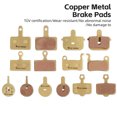 thumbnail image 4 of Bike Disc Brake Pads Copper-Based Semi-Metal Brake Pad Wear Resistant Brake Parts for Mountain Bike, 4 of 8