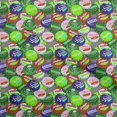 thumbnail image 1 of oneOone Rayonne Vert Tissu Rétro Bouteille Soda Cap Robe Tissu Tissu Imprimé par la Cour 56 Pouces Large-Pi, 1 of 5