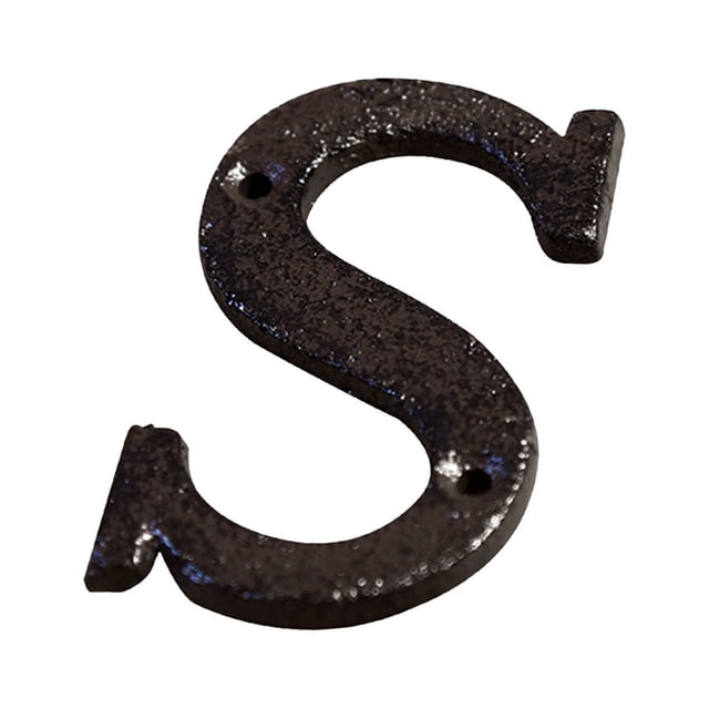 RYRDWP Creative Alloy Wrought Iron Number Letter Creative DIY House Letter