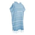 thumbnail image 2 of Transemion Turkish Cotton Surf Poncho Soft Quick-Drying Towel For Beach And Bath Designed For Beach Or Pool blue, 2 of 6