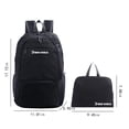 thumbnail image 3 of 20L Hiking Backpack, Packable Foldable Daypack For Travel, Waterproof Polyester Bag, Compact Roomy Lightweight, Multipurpose For Outdoor Sports Day Trips, 3 of 6
