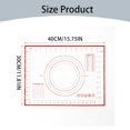thumbnail image 3 of 1 Pcs Silicone Baking Mat,Non-Stick Silicone Baking Mats with Measurements,Reusable Cookie Bread Rolling Mats,Kitchen Counter Kneading Cooking Board Mat,for Pizza Cookies Fondant Making,Red, 3 of 9