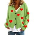 thumbnail image 2 of LOVZFMLL Cardigan for Women‘s Casual Cardigan Button Printed Fashion Jacket Coat, 2 of 4