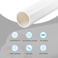 thumbnail image 3 of Uxcell Tuyau Rond Rigide Blanc à Fort Impact pour Tuyau d'Eau 1,42 x 1,57 Pouces, 3 of 6